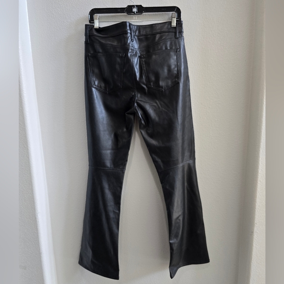 Gap black  faux leather bootcut pants size 10/30R - Picture 2 of 3